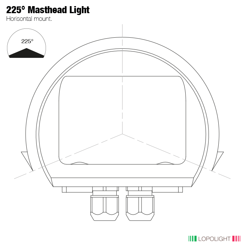 6nm 225° White, Masthead, Double, silver anodized 6nm 225° White, Masthead, Double, silver anodized